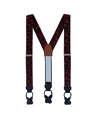 Trafalgar Men's Christian the Romantic Brocade Silk Button End Suspenders
