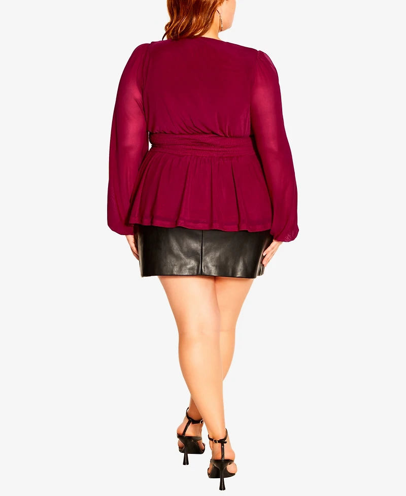 City Chic Plus Rapture Top