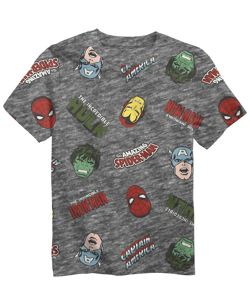 Marvel Aop Logo Little Short Sleeve T-shirt