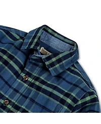 Hope & Henry Boys Long Sleeve Flannel Button Down Shirt