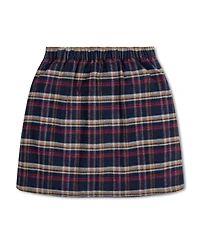 Hope & Henry Big Girls Flannel Pull-On Ruffle Skirt
