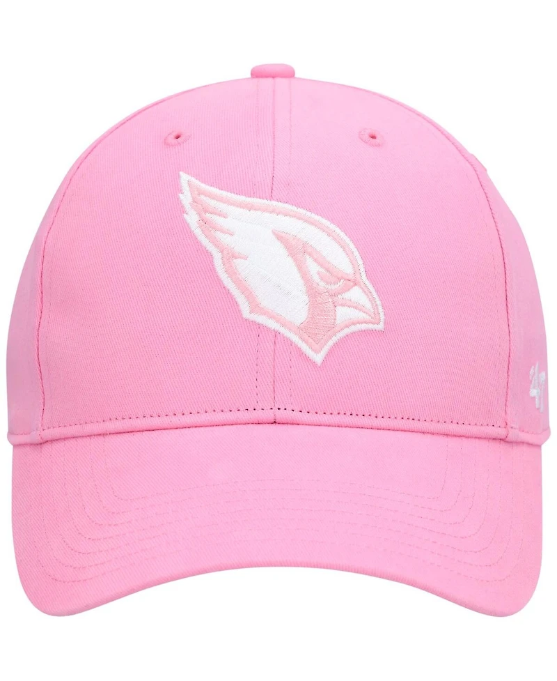 Girls Youth '47 Brand Pink Arizona Cardinals Rose Mvp Adjustable Hat