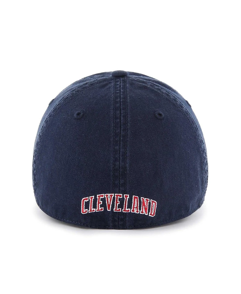 Men's '47 Brand Navy Cleveland Indians Cooperstown Collection Franchise Fitted Hat