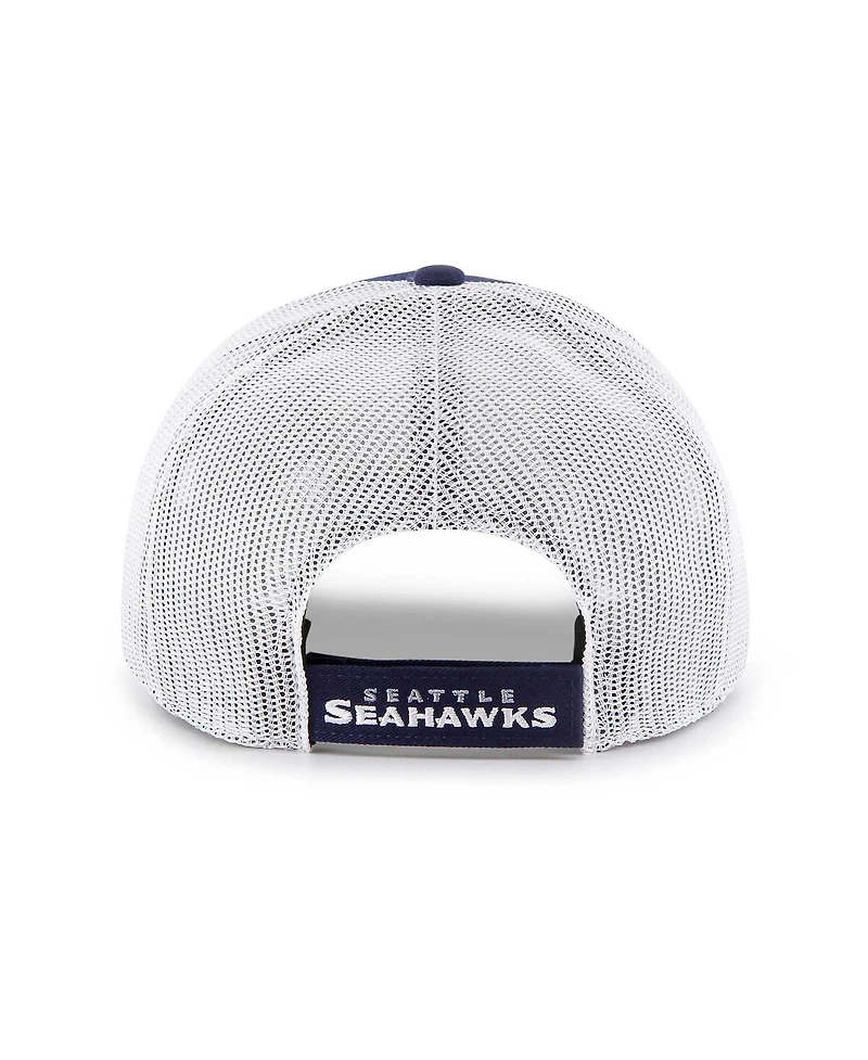 Men's '47 Brand Navy, White Seattle Seahawks Drifter Adjustable Trucker Hat
