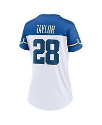 Women's Fanatics Jonathan Taylor White Indianapolis Colts Athena Name and Number V-Neck Top