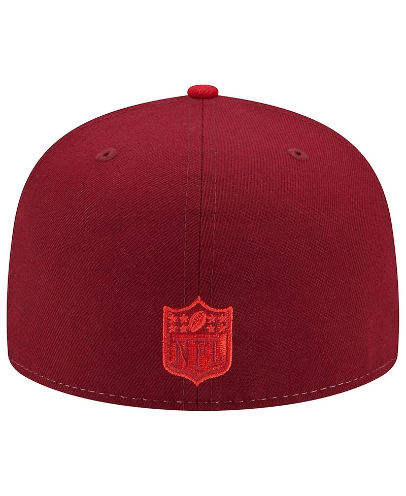 Men's New Era Red Tampa Bay Buccaneers Tri-Tone 59FIFTY Fitted Hat