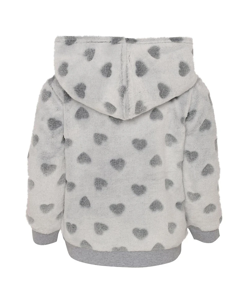 Girls Toddler Gray, Royal Florida Gators Heart to Hoodie and Leggings Set