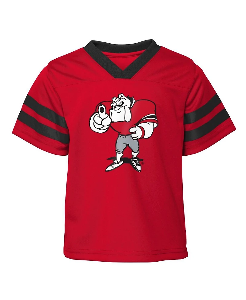 Preschool Boys and Girls Red Georgia Bulldogs Two-Piece Zone Jersey Pants Set