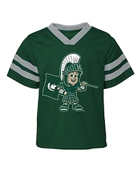 Toddler Boys and Girls Green Michigan State Spartans Two-Piece Red Zone Jersey Pants Set