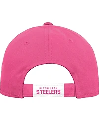 Girl's Youth Pink Pittsburgh Steelers Adjustable Hat