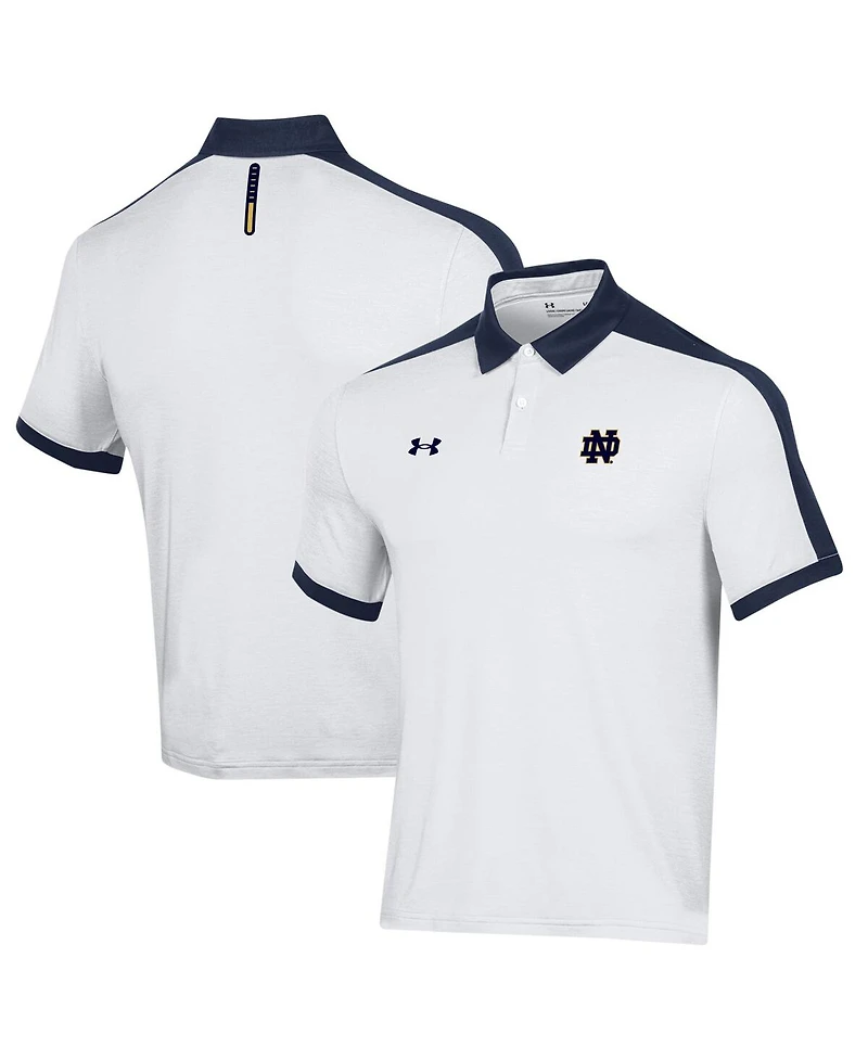 Men's Under Armour White Notre Dame Fighting Irish Trophy Polo Shirt