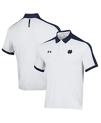Men's Under Armour White Notre Dame Fighting Irish Trophy Polo Shirt