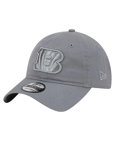 Men's New Era Gray Cincinnati Bengals Color Pack 9TWENTY Adjustable Hat