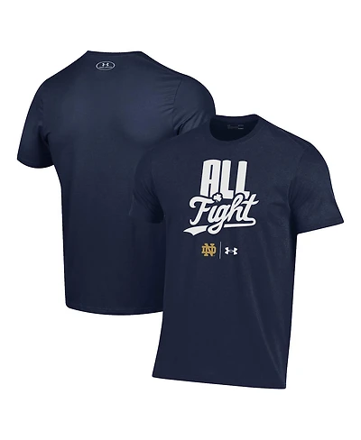Men's Under Armour Navy Notre Dame Fighting Irish All Fight T-shirt