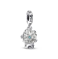Pandora Cubic Zirconia Snowflake Snow Globe Dangle Charm