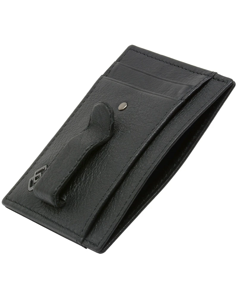 Alpine Swiss Double Diamond Mens Rfid Money Clip Minimalist Front Pocket Wallet