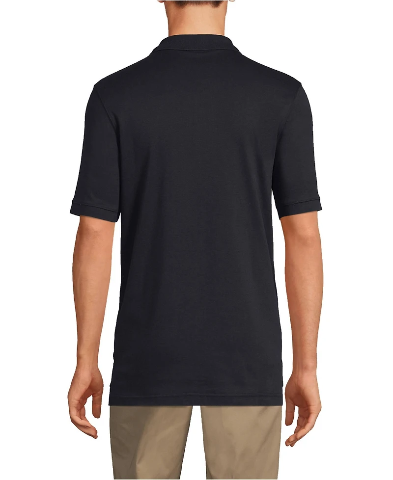 Lands' End Men's Short Sleeve Interlock Polo Shirt