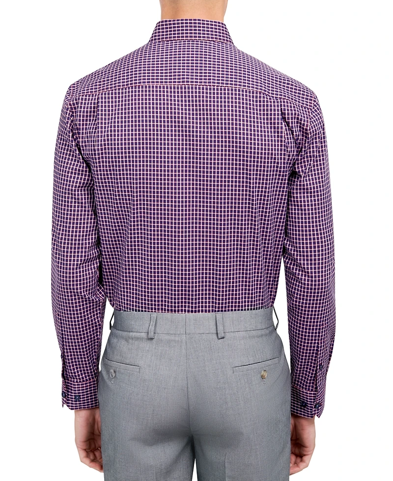Micelsons of London Men's Regular-Fit Twill Check Dress Shirt