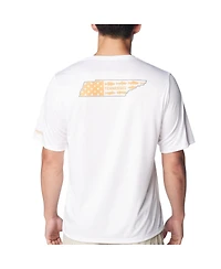 Men's Columbia White Tennessee Volunteers Terminal Tackle State Omni-Shade T-shirt