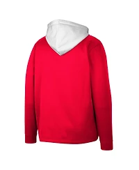 Men's Colosseum Wisconsin Badgers Luge 3.0 Quarter-Zip Hoodie