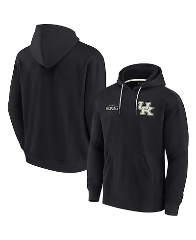 Men's and Women's Fanatics Signature Black Kentucky Wildcats Super Soft Fleece Pullover Hoodie