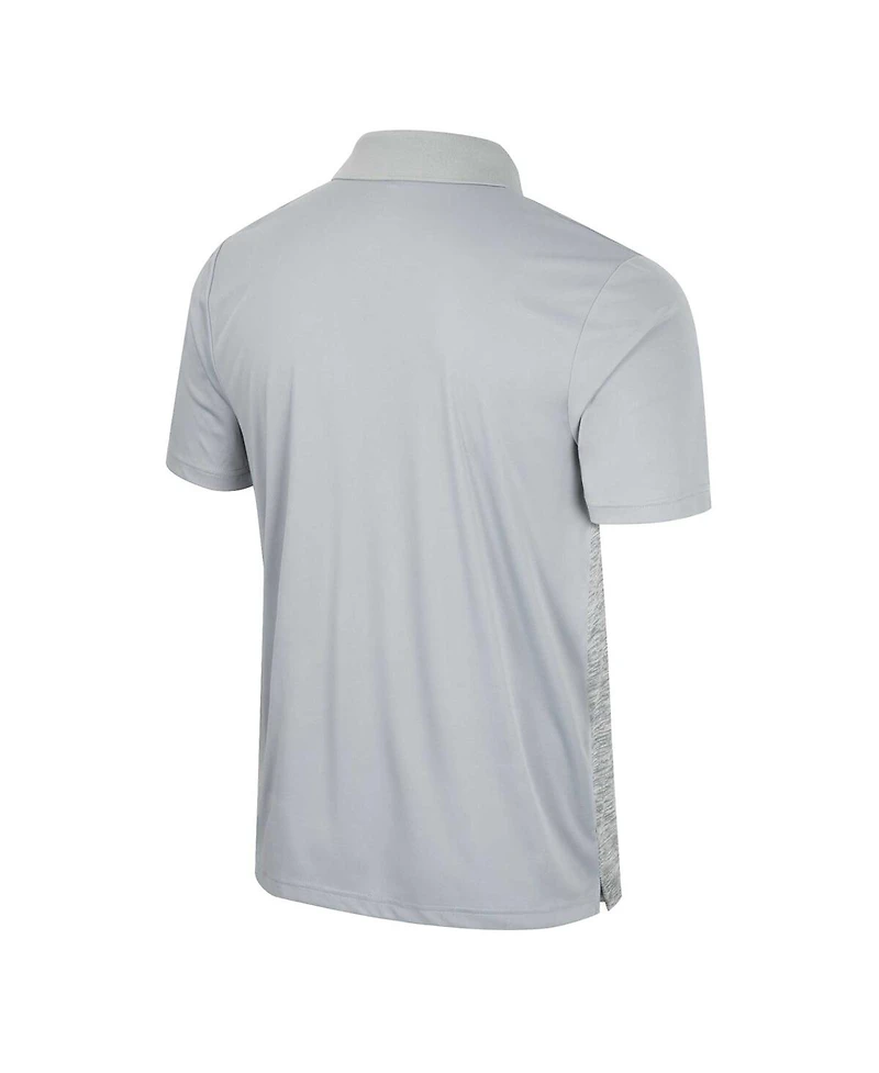 Men's Colosseum Gray Stanford Cardinal Cybernetic Polo Shirt