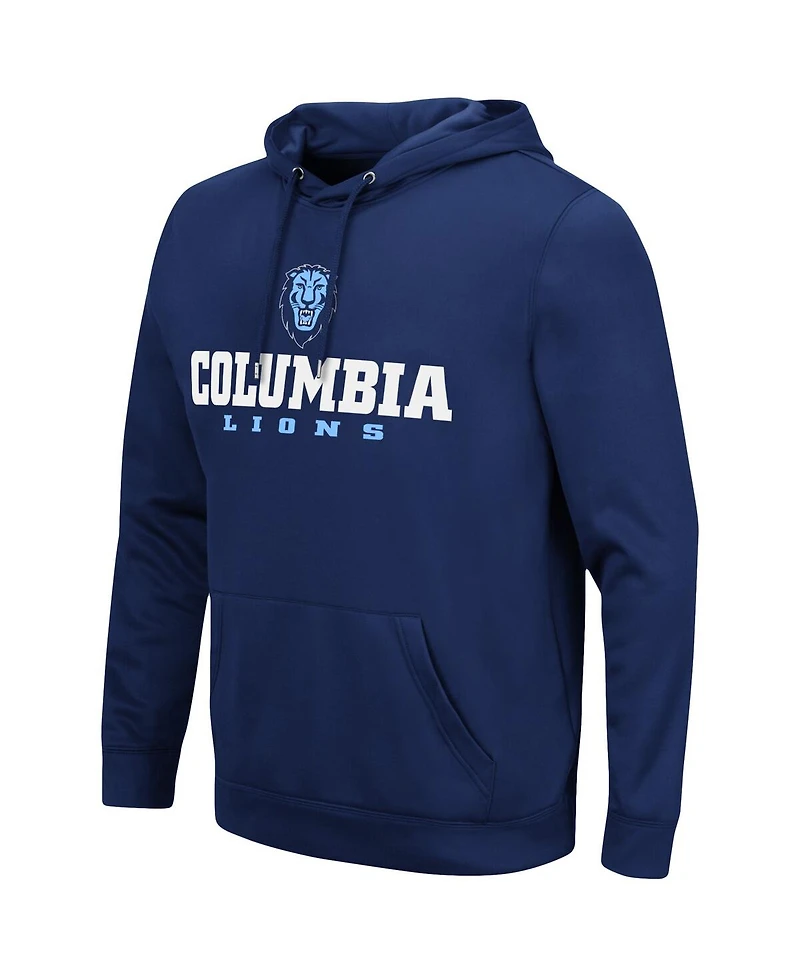 Men's Colosseum Navy Columbia University Lantern Pullover Hoodie
