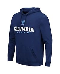 Men's Colosseum Navy Columbia University Lantern Pullover Hoodie