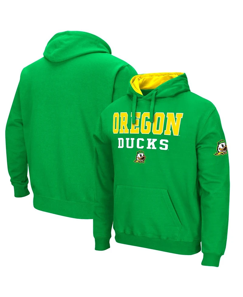 Men's Colosseum Green Oregon Ducks Sunrise Pullover Hoodie
