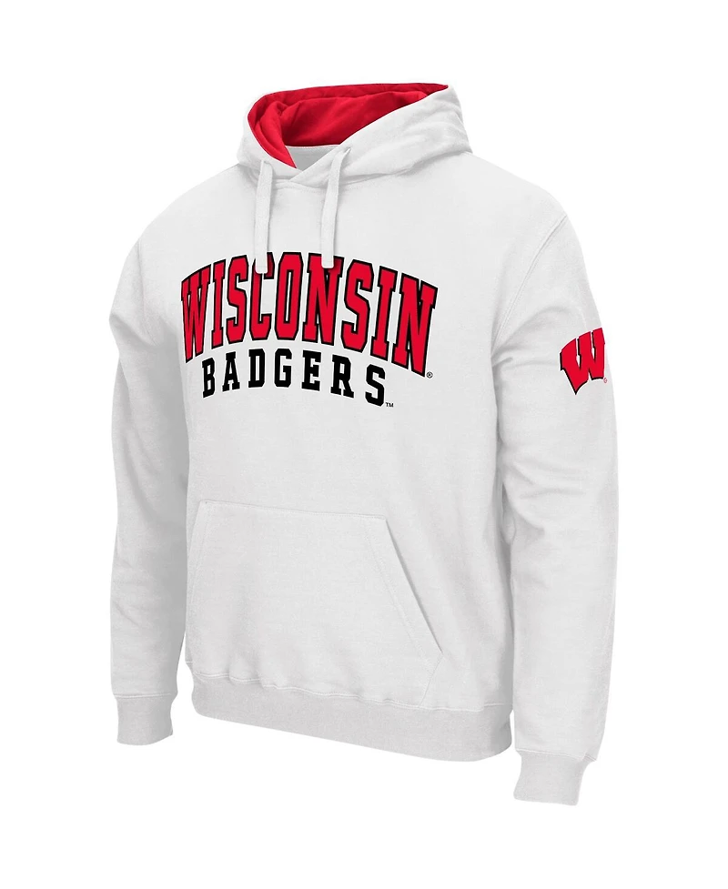 Colosseum Men's Wisconsin Badgers Double Arch Pullover Hoodie