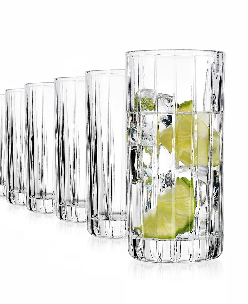 Godinger Parallels Highball Glasses, Set of 6