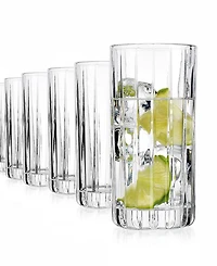 Godinger Parallels Highball Glasses, Set of 6