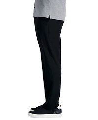 Haggar Men's Premium Comfort Stretch Classic-Fit Solid Flat Front Dress Pants