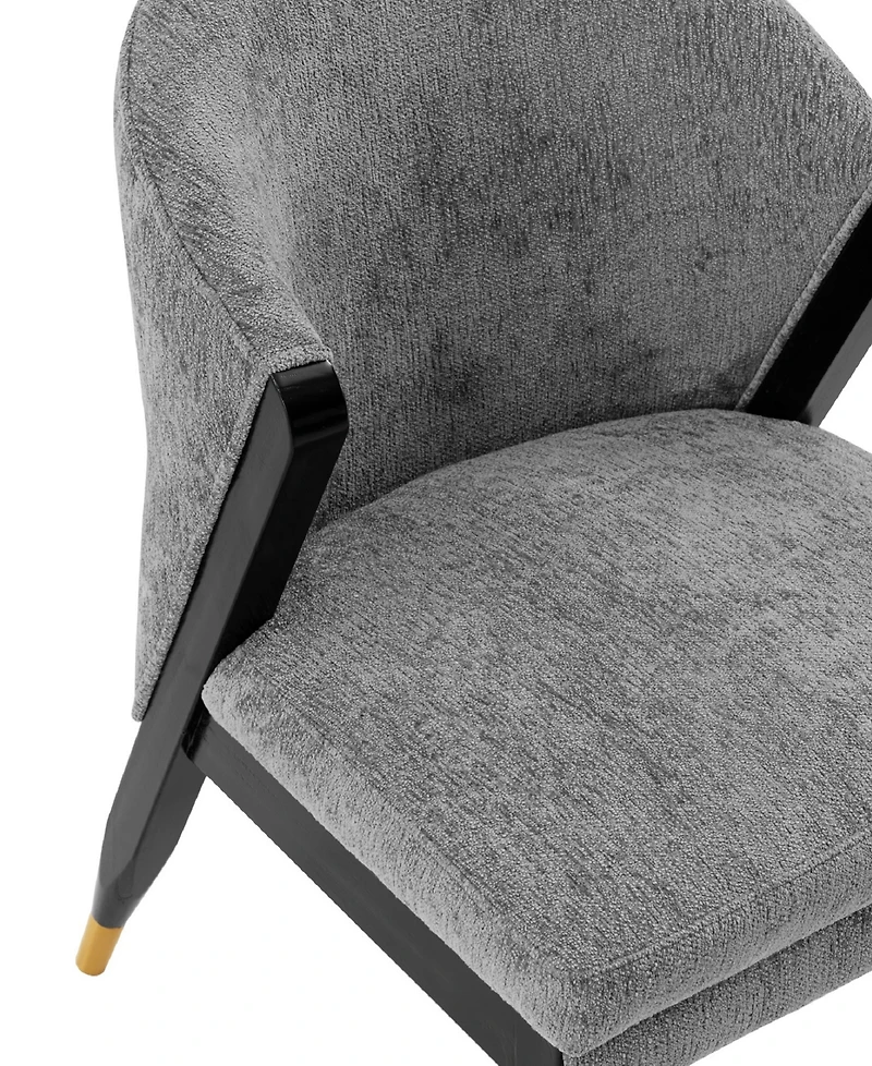 Manhattan Comfort Ola 21.46" Wide Chenille Upholstered Dining Chair