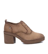 Women's Suede Heeled Oxfords By Xti