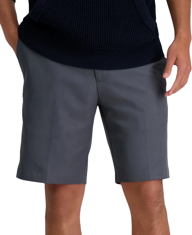 Haggar Men's Cool 18 Pro Flat Front Classic-Fit 9.5" Shorts