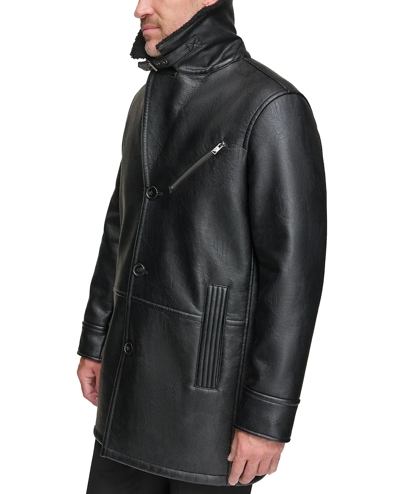 Marc New York Men's Condore Faux-Shearling Top Coat