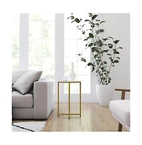 Fairdale End Table With Round Cross Brace Frame