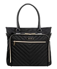 Chelsea Softside Chevron Expandable 2pc 20" Carry-On Luggage + Matching 15" Laptop Tote Set