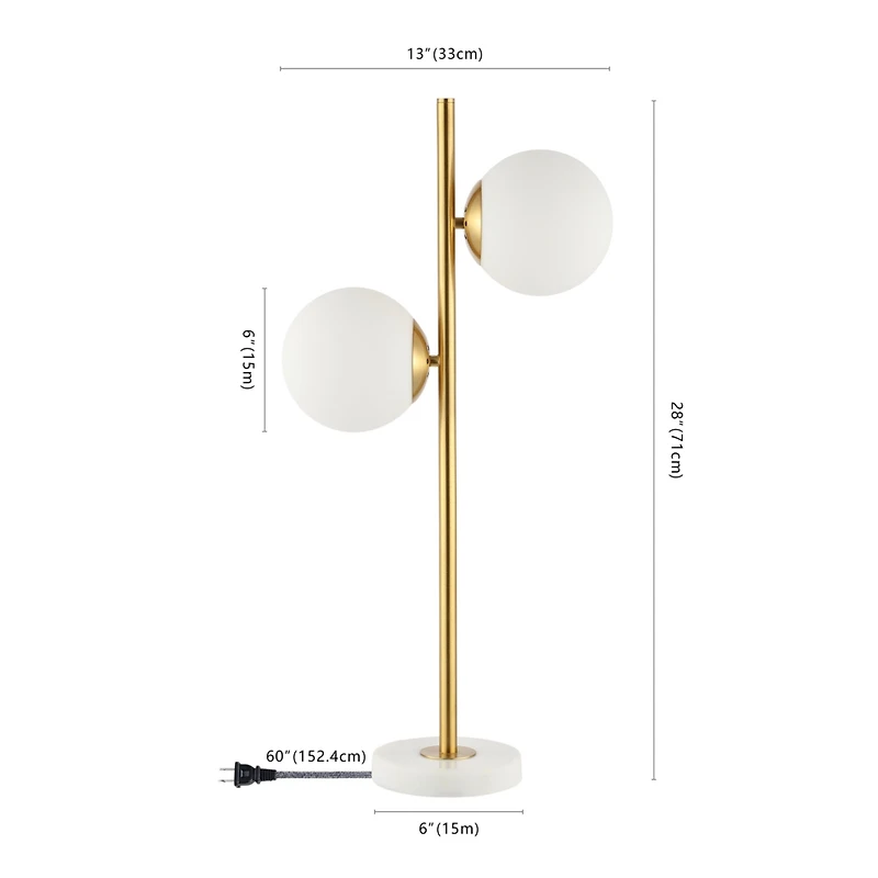 Amelie Coastal Retro Iron Led Table Lamp