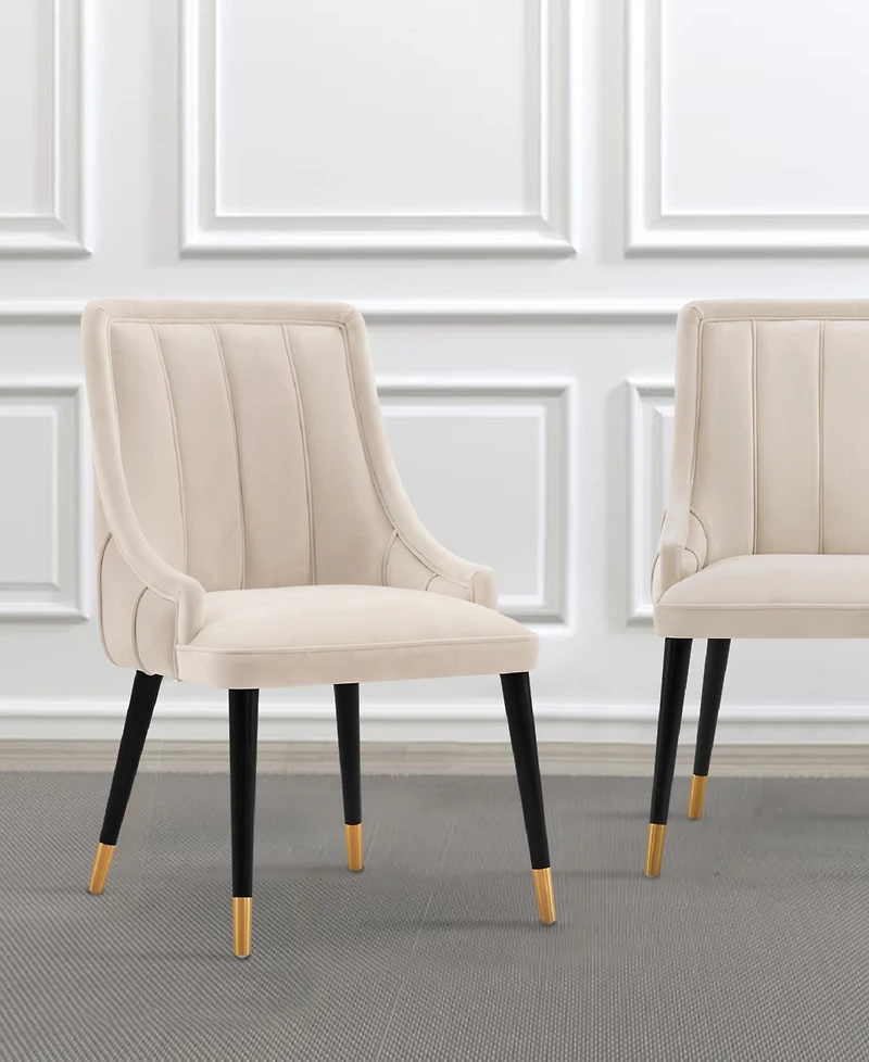 Manhattan Comfort Eda 2-Piece Upholstered Dining Chair Set