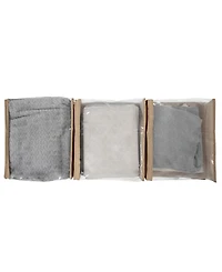 Household Essentials Under Bed Zippered Sweater Storage Bags with Clear Vision Panel, Set of 3