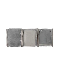 Household Essentials Under Bed Zippered Sweater Storage Bags with Clear Vision Panel, Set of 3
