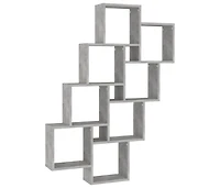 Wall Cube Shelf Concrete Gray 35.4"x5.9"x46.9" Engineered Wood