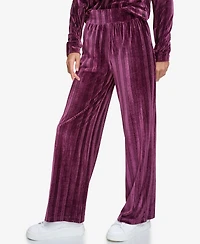 Andrew Marc Sport Women's Pull on High Waist Ribbed Velvet Pants