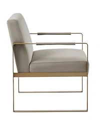 Martha Stewart Collection 28.5" Jayco Wide Fabric Accent Chair