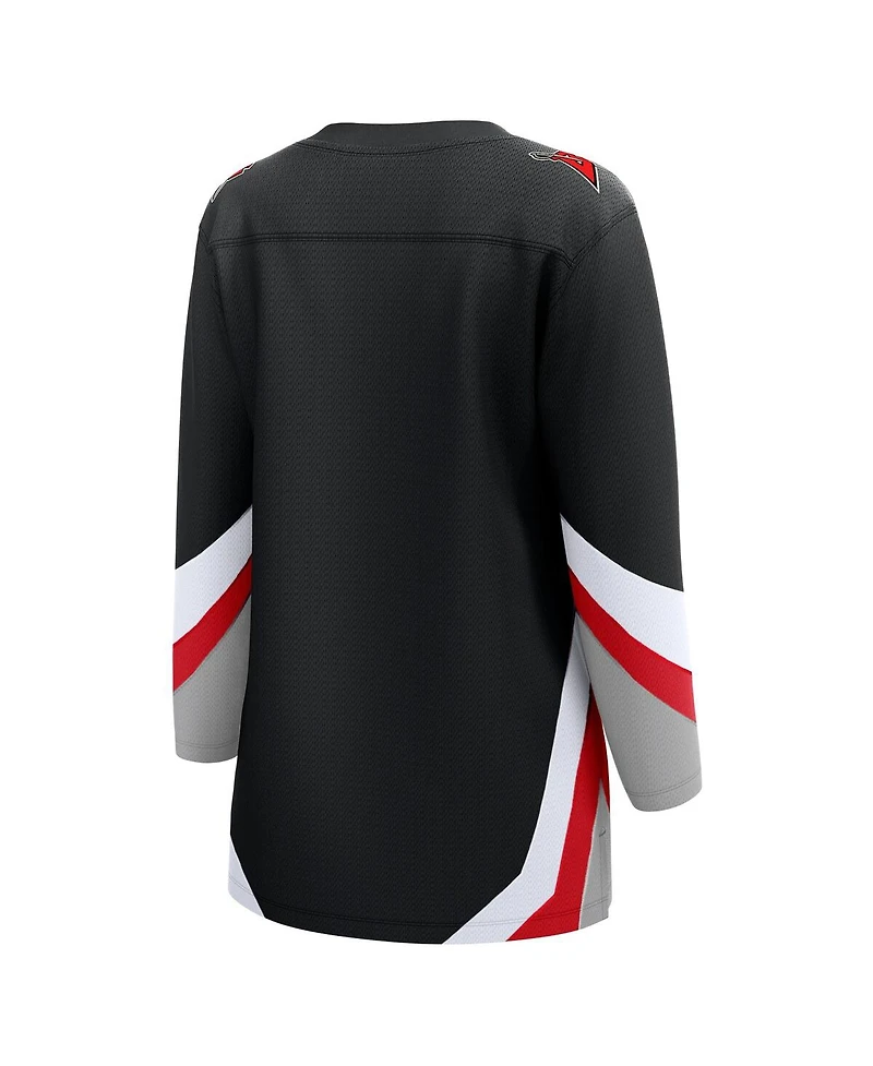 Women's Fanatics Black Buffalo Sabres Alternate Premier Breakaway Blank Jersey