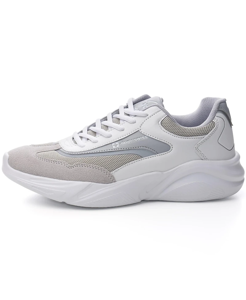 Alpine Swiss Stuart Mens Chunky Sneakers Retro Platform Dad Tennis Shoes