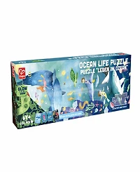 Hape Ocean Life Giant Glow-In-The-Dark Puzzle, 200 Pieces