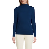 Lands' End Petite Cashmere Turtleneck Sweater